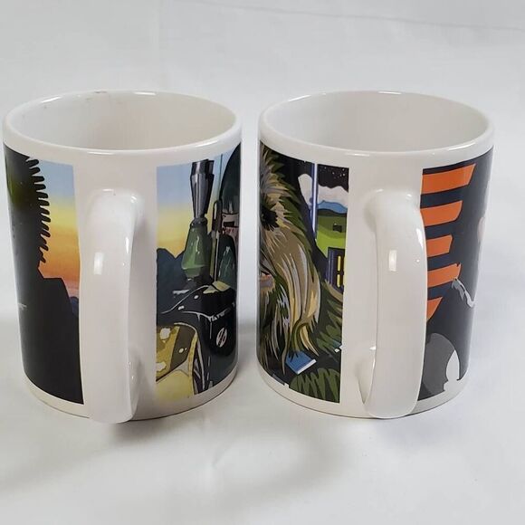 Star Wars Coffee Mug Set of 2 – Chewbacca, Han Solo, Lando, Greedo – Vintage Gal - Picture 5 of 9